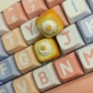 1pc Egg Toast Bread Artisan Clay Food Keycaps ESC MX for Mechanical Gaming Keyboard